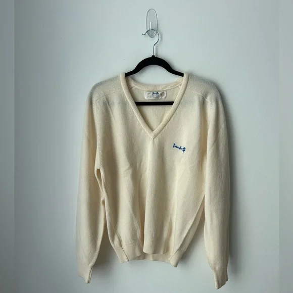 Pringles V neck preppy wool sweater - Picture 1 of 11